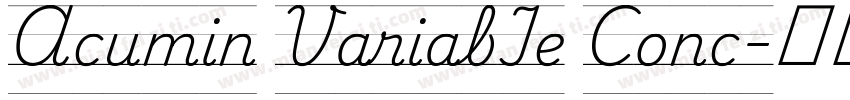 Acumin VariabIe Conc字体转换